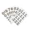 12 Pack: Silver Foil Number Stickers by Recollections™